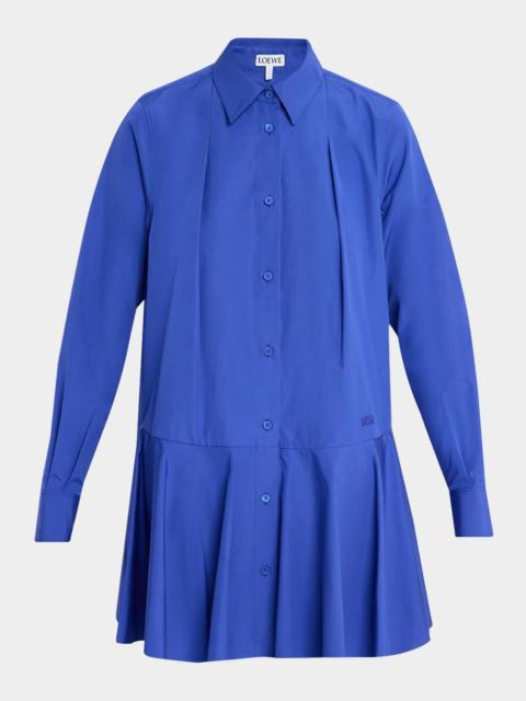 Loewe Cotton Drop-Waist Midi-Shirtdress
