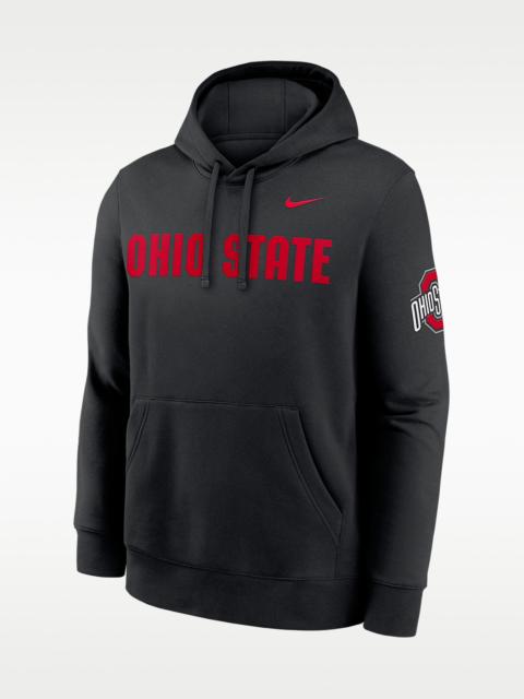 Nike Ohio State Sideline Club Men's Nike College Pullover Hoodie