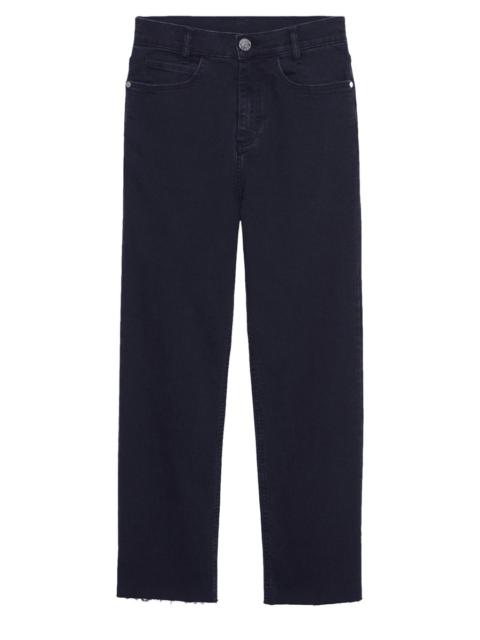 Sandro Straight-cut jeans with raw edges