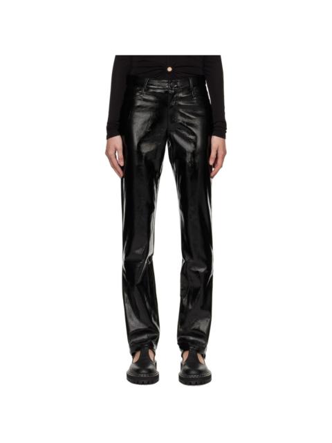 Proenza Schouler Black Straight-Leg Trousers