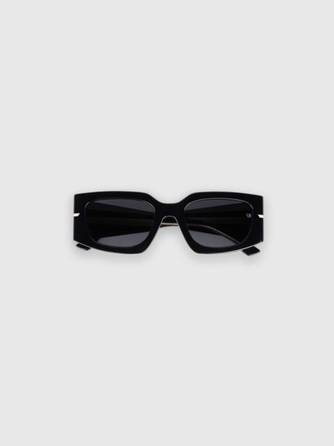 Victoria Beckham Rectangular Acetate Frame In Black