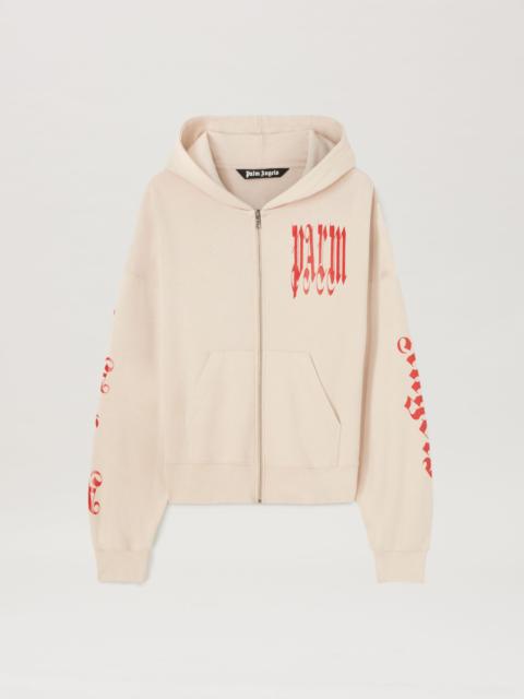 Palm Angels Logo vertigo zipped Hoodie