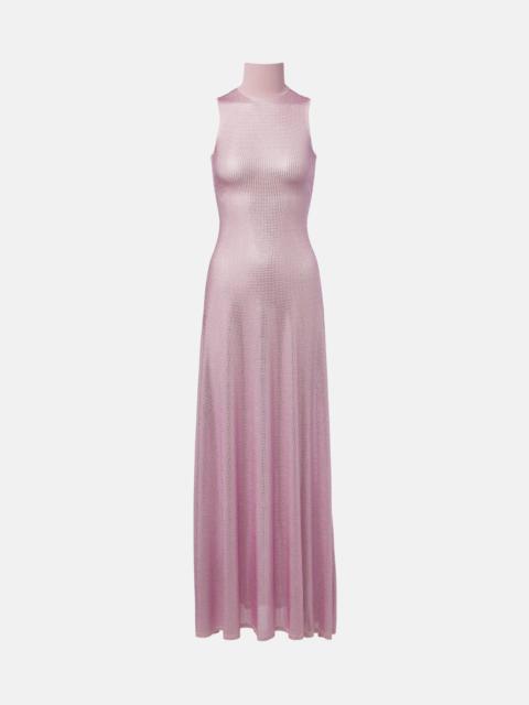 David Koma Ruched sequined maxi dress