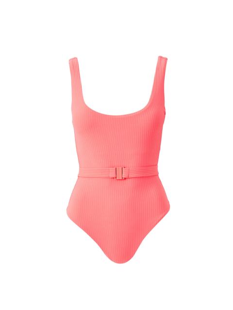 MELISSA ODABASH RIO APRICOT RIBBED SWIMSUIT