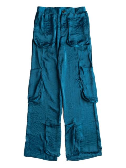 EDWARD CUMING wide-leg cargo trousers
