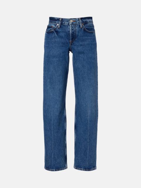 AGOLDE Low-rise straight jeans