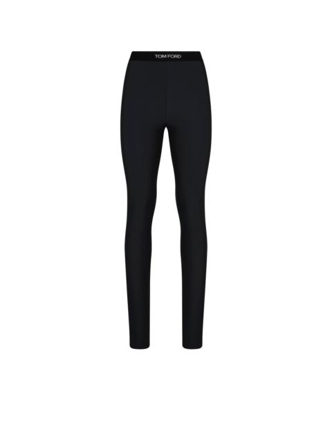 STRETCH LYCRA LOGOED LEGGINGS