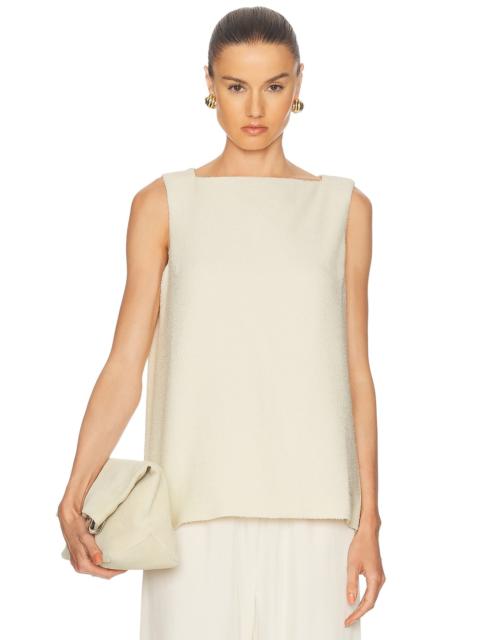 House of Dagmar Open Back Boucle Top