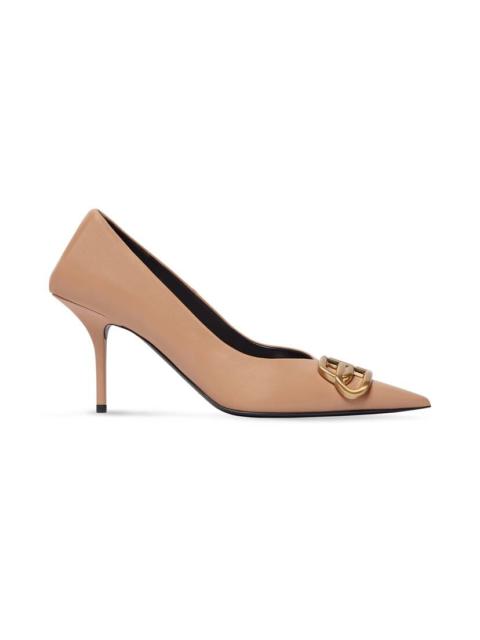 BALENCIAGA Women's Square Knife Bb 80mm Pump  in Beige