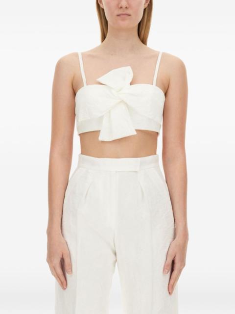 Max Mara bow crop-top