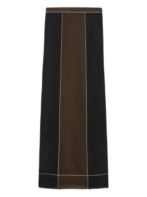 TORY BURCH panelled midi skirt