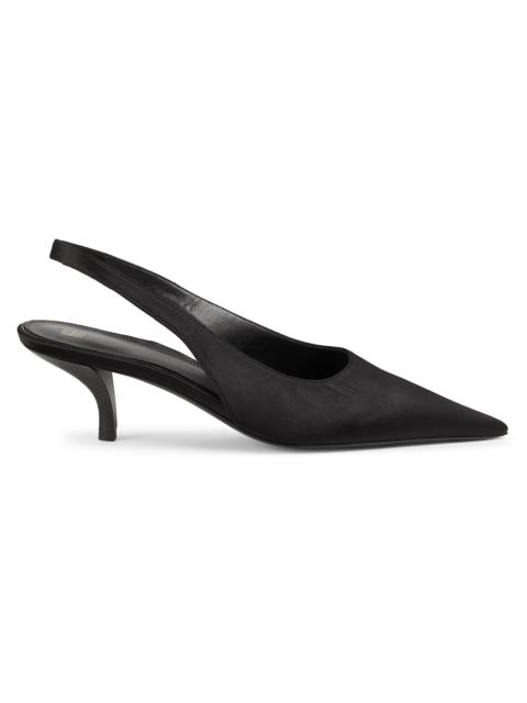 TOTEME Women's 55MM Satin Slingback Pumps - Black