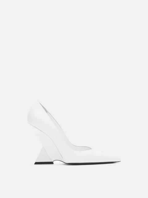 ''CHEOPE'' WHITE AND SILVER PUMP
