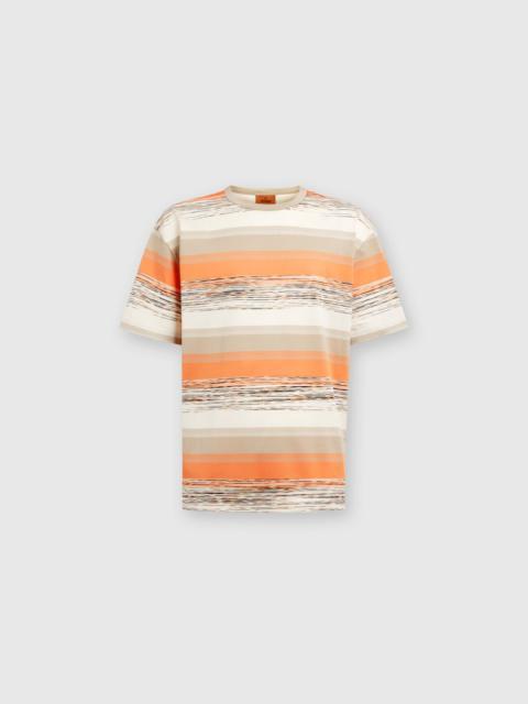 Missoni Striped cotton jersey T-shirt with logo