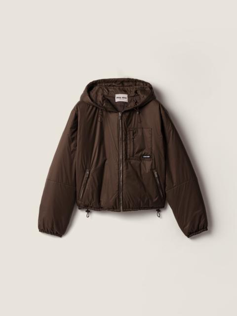 Miu Miu Cropped ripstop down jacket