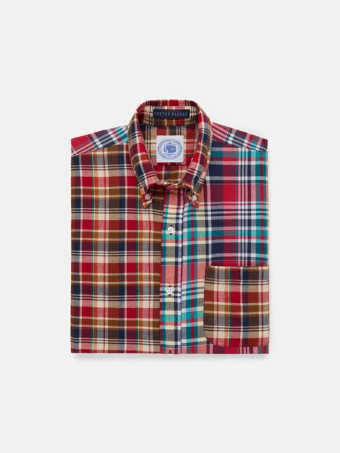 J. PRESS SHORT SLEEVE MADRAS FUN SHIRT - CLASSIC FIT