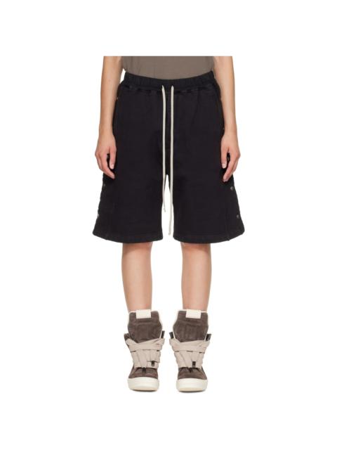 Rick Owens DRKSHDW Black Tower Pusher Shorts