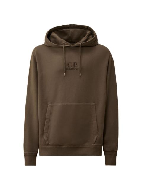 C.P. Company logo hooded sweatshirt