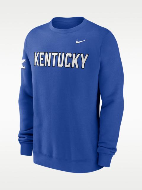 Nike Kentucky Sideline Club Men's Nike College Pullover Crew