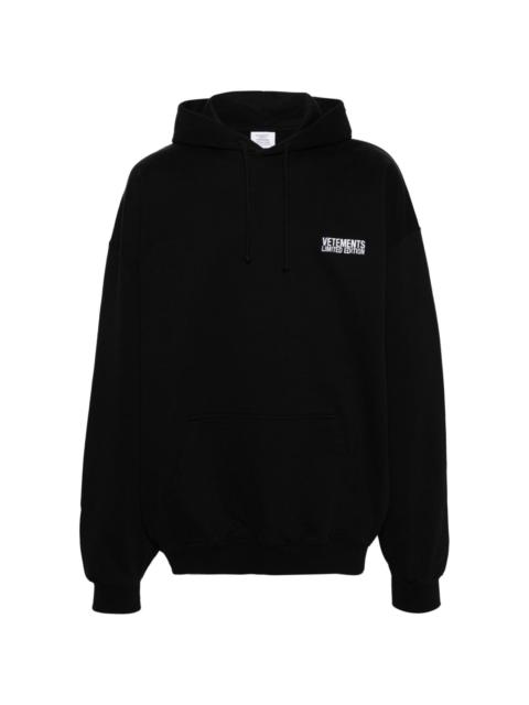 logo-embroidered hoodie