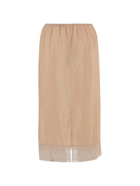 Carven lace-trim skirt