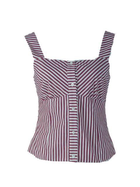 maje striped crop tank top