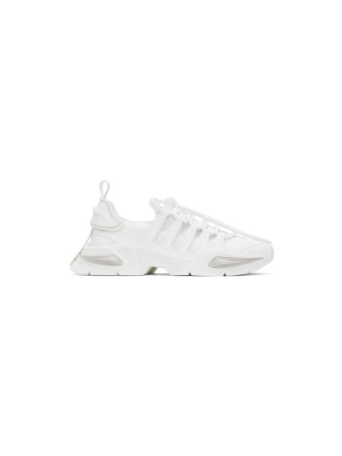 Dolce & Gabbana White Mixed-Material Airmaster Sneakers