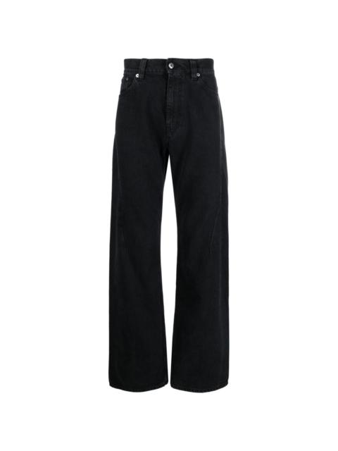 Y/Project logo-embroidered straight-leg jeans