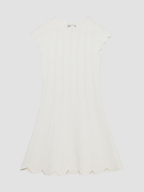 SIMKHAI Women's Evalynn Scallop Mini Dress - Ivory