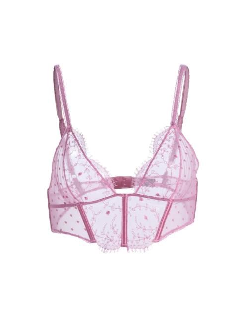 KIKI DE MONTPARNASSE Women's Merci Beaucoup Laced Longline Bra - Mauve