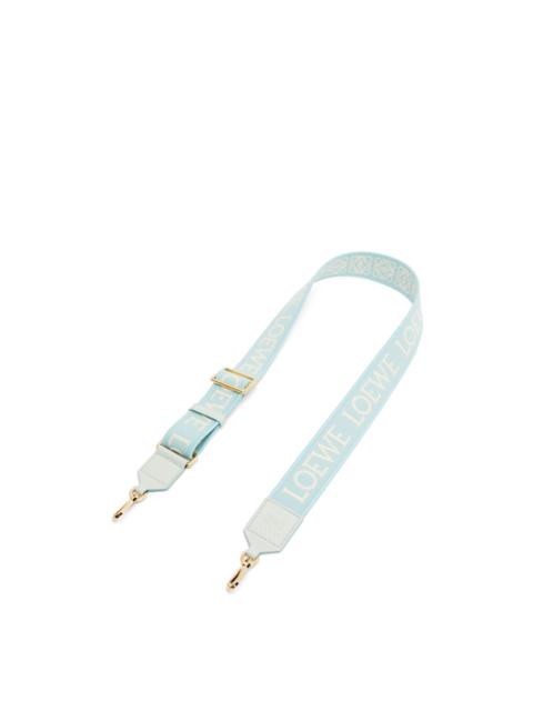 Loewe Anagram strap in jacquard and calfskin