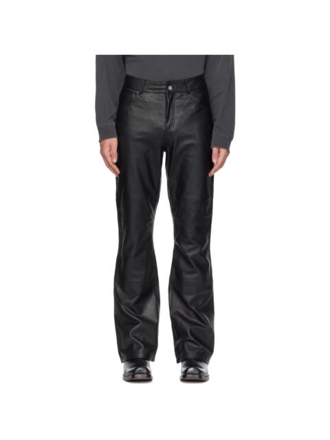 DEADWOOD Black Porter Leather Pants