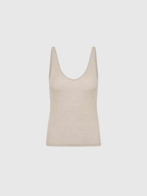 ST. AGNI Baby Wool Scoop Cami - Soft Ash