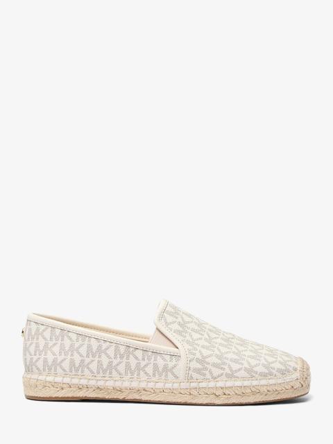 MICHAEL KORS Hastings Signature Logo Slip-On Espadrille