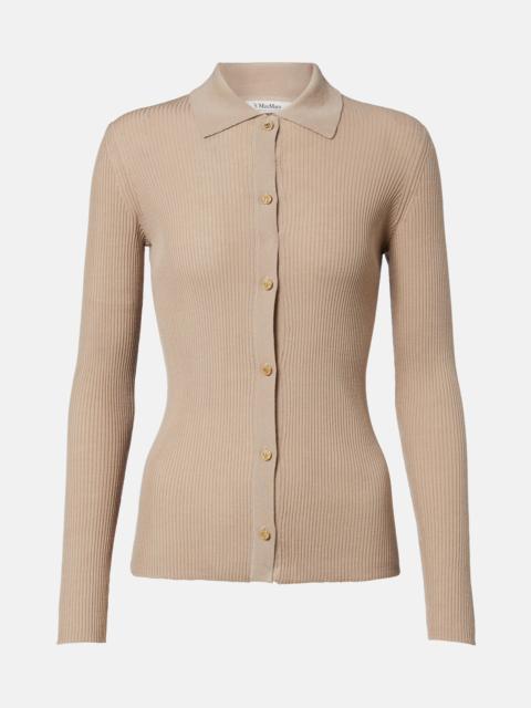 'S Max Mara Ribbed-knit wool cardigan