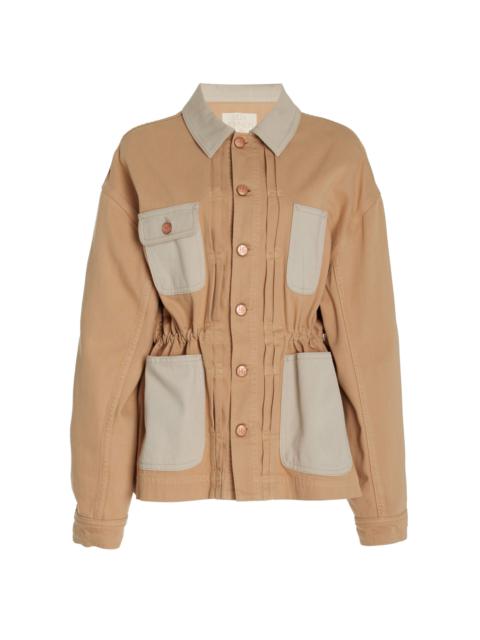 ULLA JOHNSON The Dylan Cotton Utility Jacket khaki