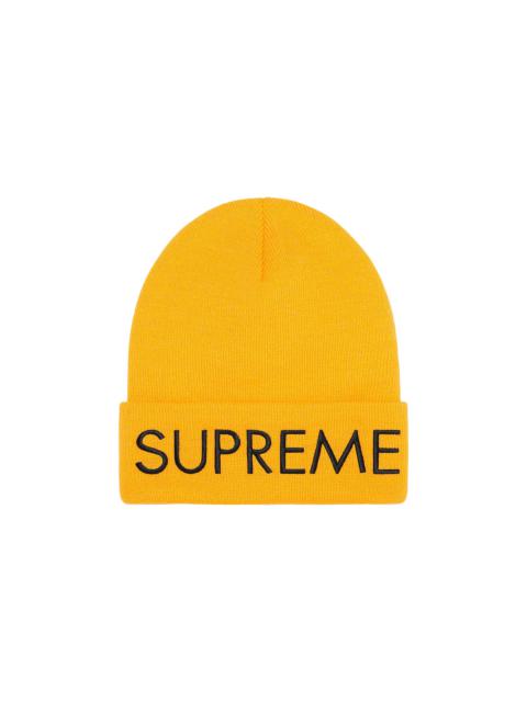 Supreme Capital Beanie 'Bright Gold'