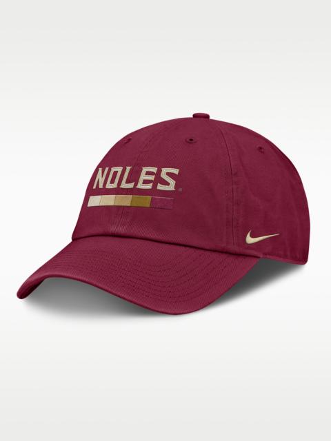 Nike Florida State Primetime Campus Club Men's Nike College Adjustable Hat