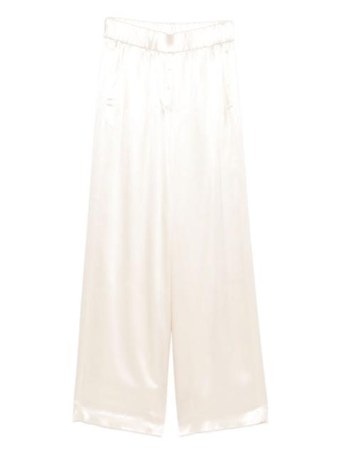 PESERICO elastic-waist wide-leg trousers