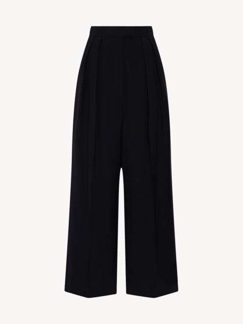The Row Crissi Pant in Viscose and Virgin Wool