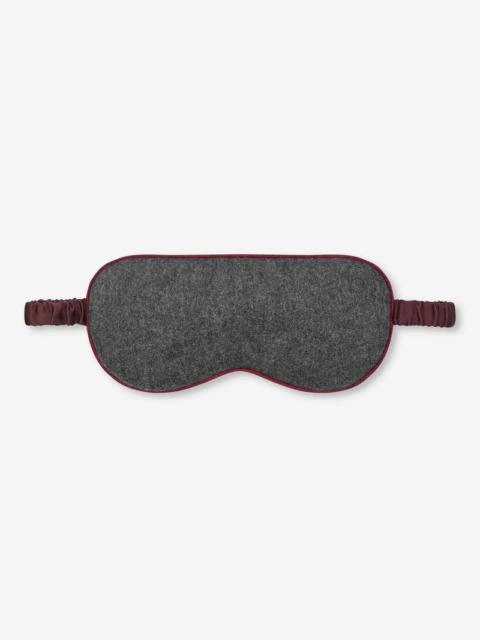 Derek Rose Eye Mask Duke 2 Cashmere Charcoal