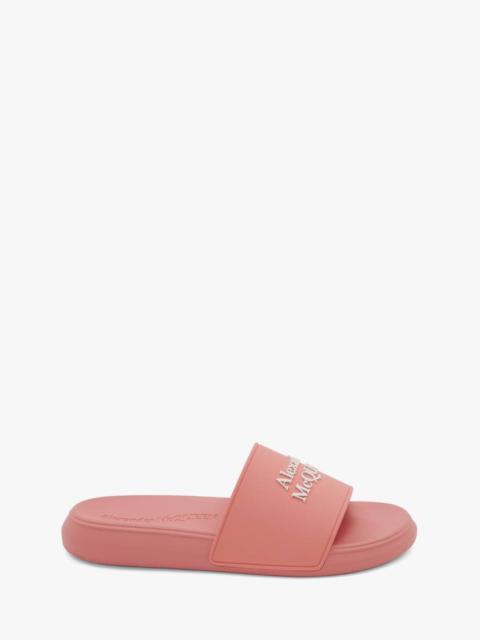 Alexander McQueen Pool Slide in Pink