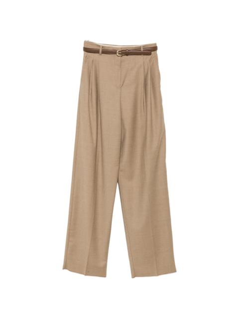 Max Mara Studio Max Mara Studio Pleated Wide-leg Trousers
