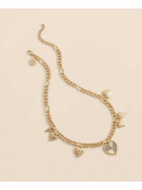 Brooks Brothers Gold-Toned Heart Charm Necklace