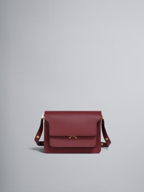 Marni TRUNK MEDIUM BAG IN RED LEATHER