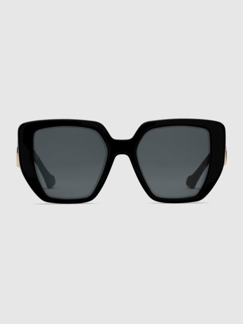 GUCCI Rectangular-frame sunglasses