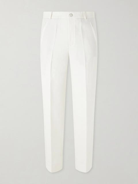 God’s True Cashmere Straight-Leg Linen-Twill Trousers