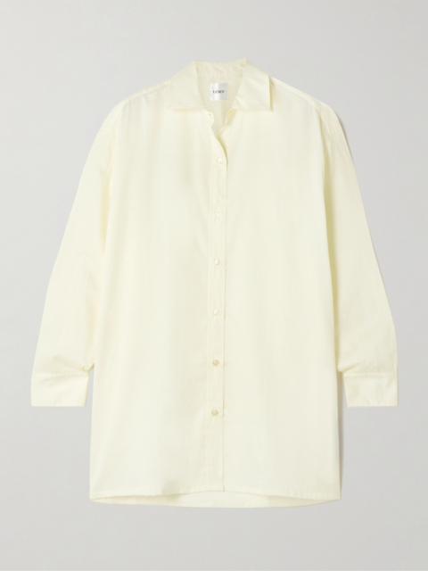 LESET Yoko Oversized Cotton-poplin Shirt