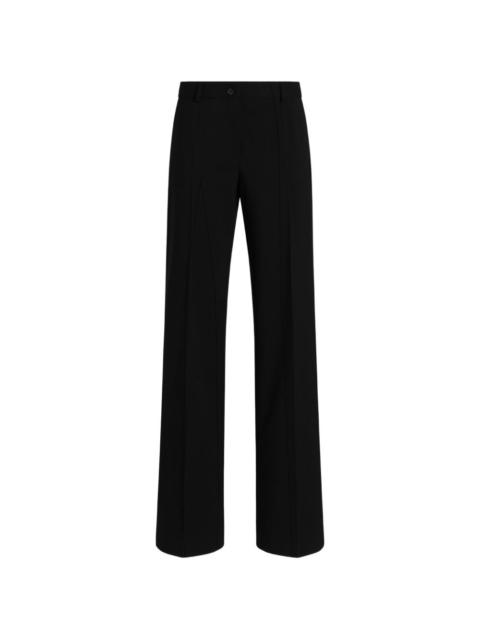 Dolce & Gabbana flared stretch-wool twill pants