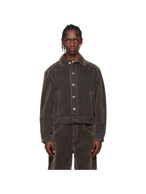 JACQUEMUS Khaki 'The Mirada de-Nîmes' Denim Jacket